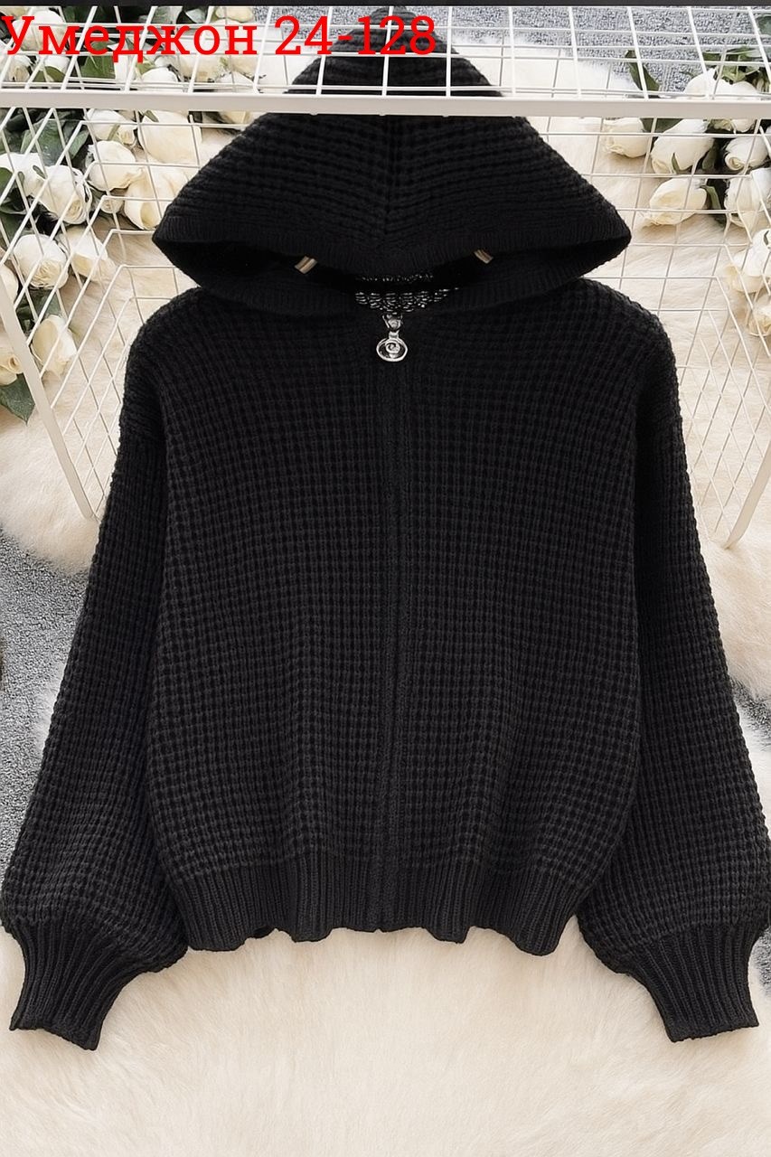 свитера с капюшоном,модные свитера,вязаная кофта,женская кофта,вязаные кардиганы