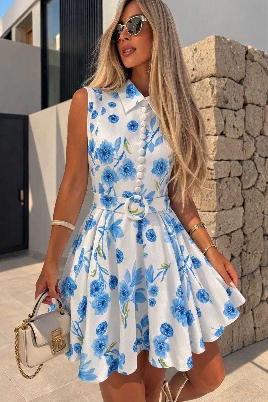 платье летнее,летние платья женские,платье на лето,модное платье,голубое платье с цветами летнее