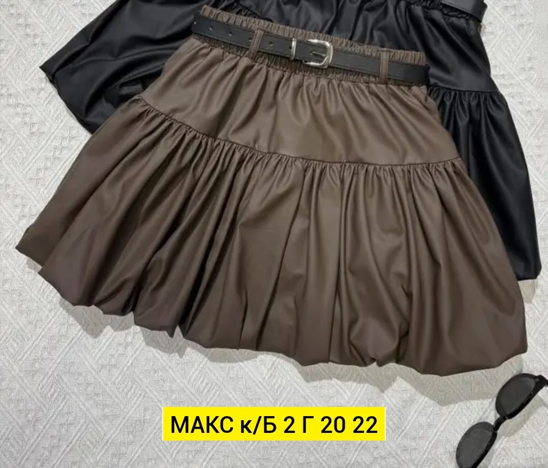 юбка с оборками,юбка из искусственной кожи,юбка женская,юбка мини,пышная юбка