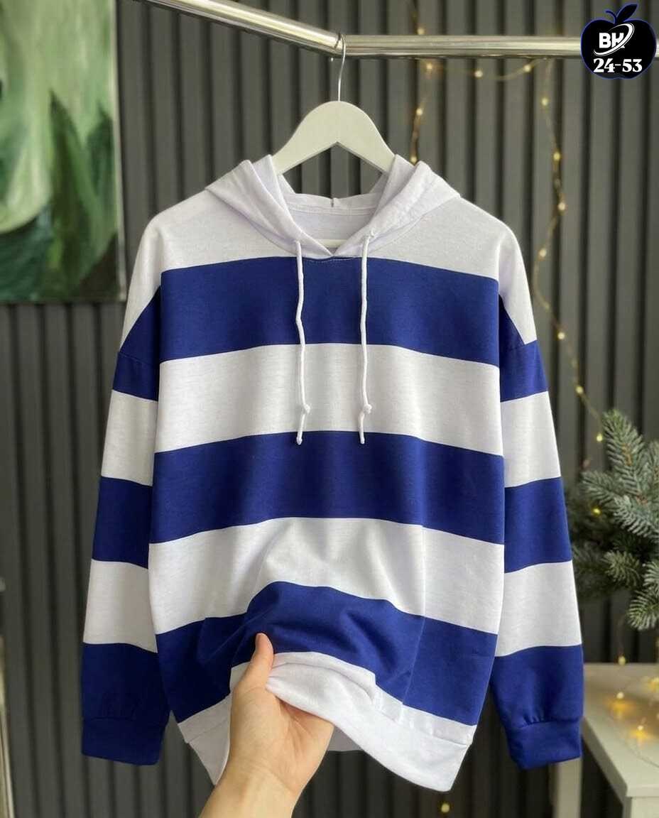 толстовка с капюшоном женская,женская толстовка,толстовка повседневная,женская свободная толстовка,толстовка в полоску