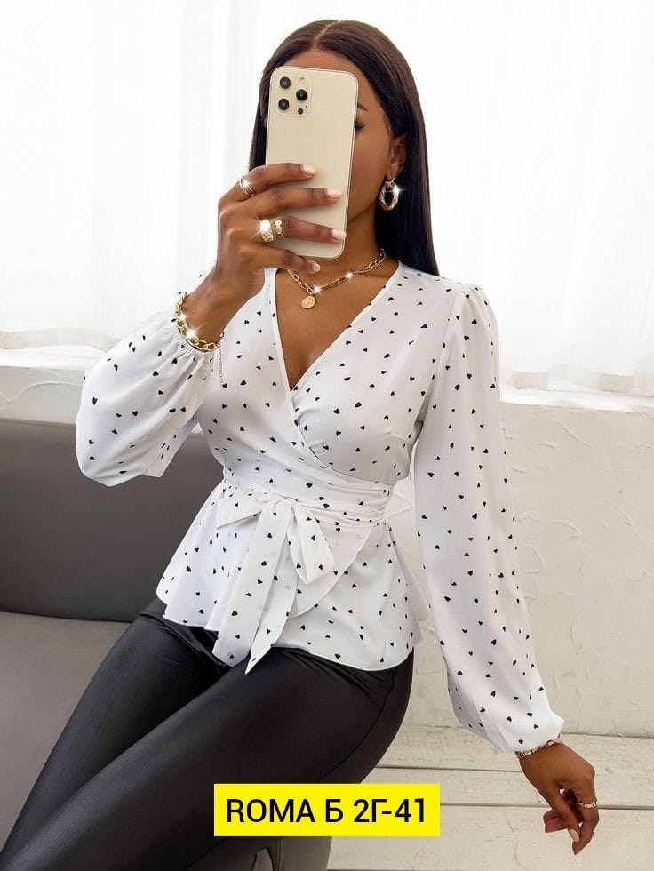 стильная блузка,блузка женская,женская блузка на запах,блузка нарядная,женская блузка