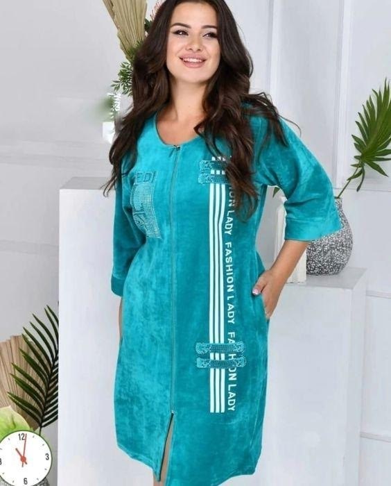 женский велюровый халат,халат женский,велюровый халат,халат из велюра,халат на молнии