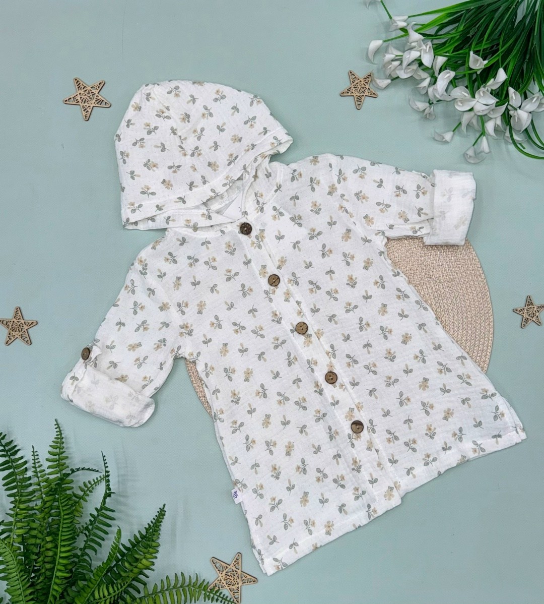 муслиновая рубашка с капюшоном,муслиновая рубашка детская с капюшоном,рубашка с капюшоном из муслина детская,рубашка с капюшоном из муслина,рубашка с капюшоном