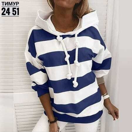 толстовка с капюшоном женская,толстовка повседневная,женская толстовка,толстовка в полоску,женская свободная толстовка