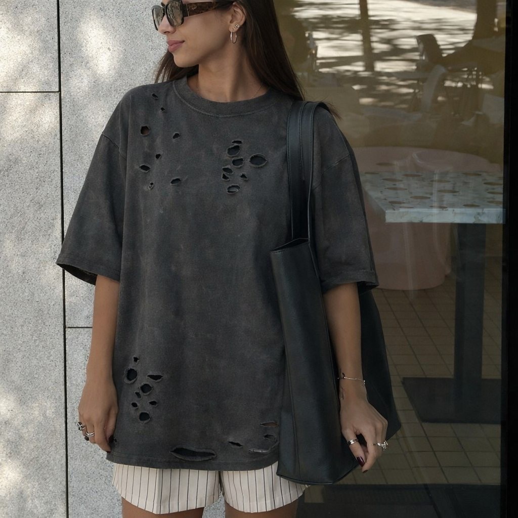 футболка оверсайз,женская футболка оверсайз,футболки женская,рваная футболка,футболка оверсайз варенка