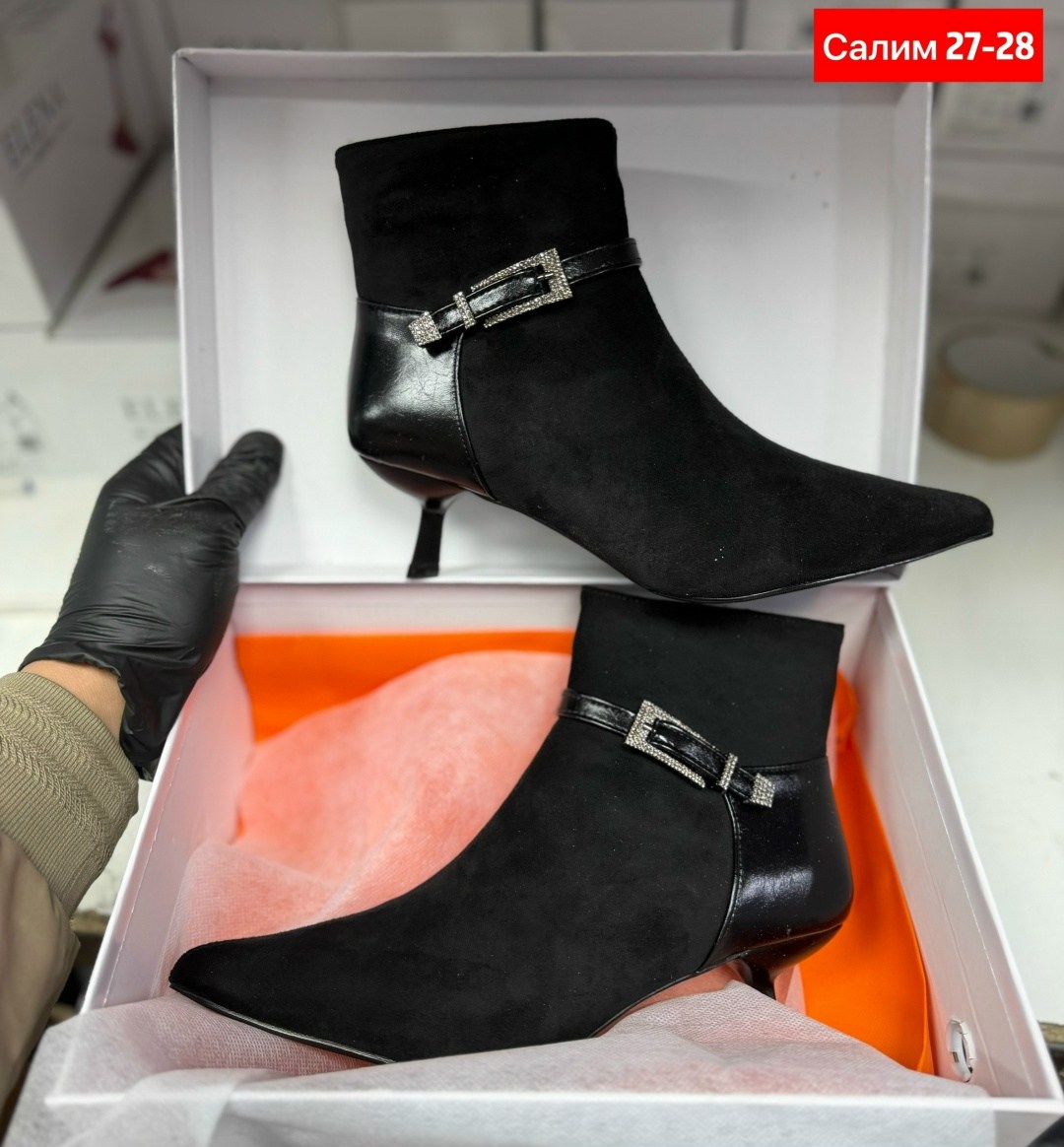 ,ботильоны женские,ботинки женские замшевые 81602, женская ,модные ботильоны