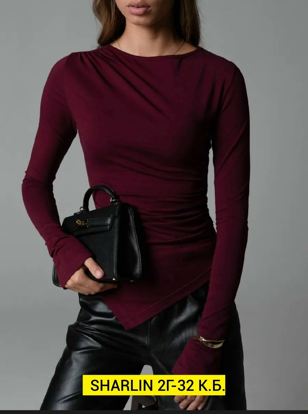 лонгслив женский,джемпер женские,лонгслив с драпировкой,лонгслив,бордовый