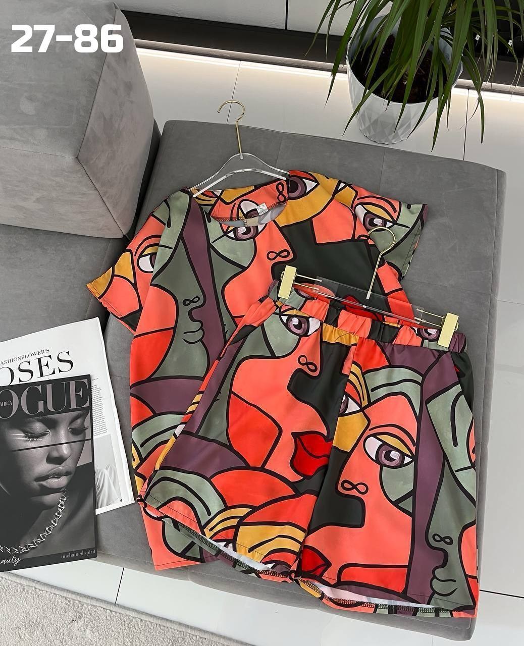 летние костюмы,костюм,костюм с принтом,женские костюмы,комплект одежды