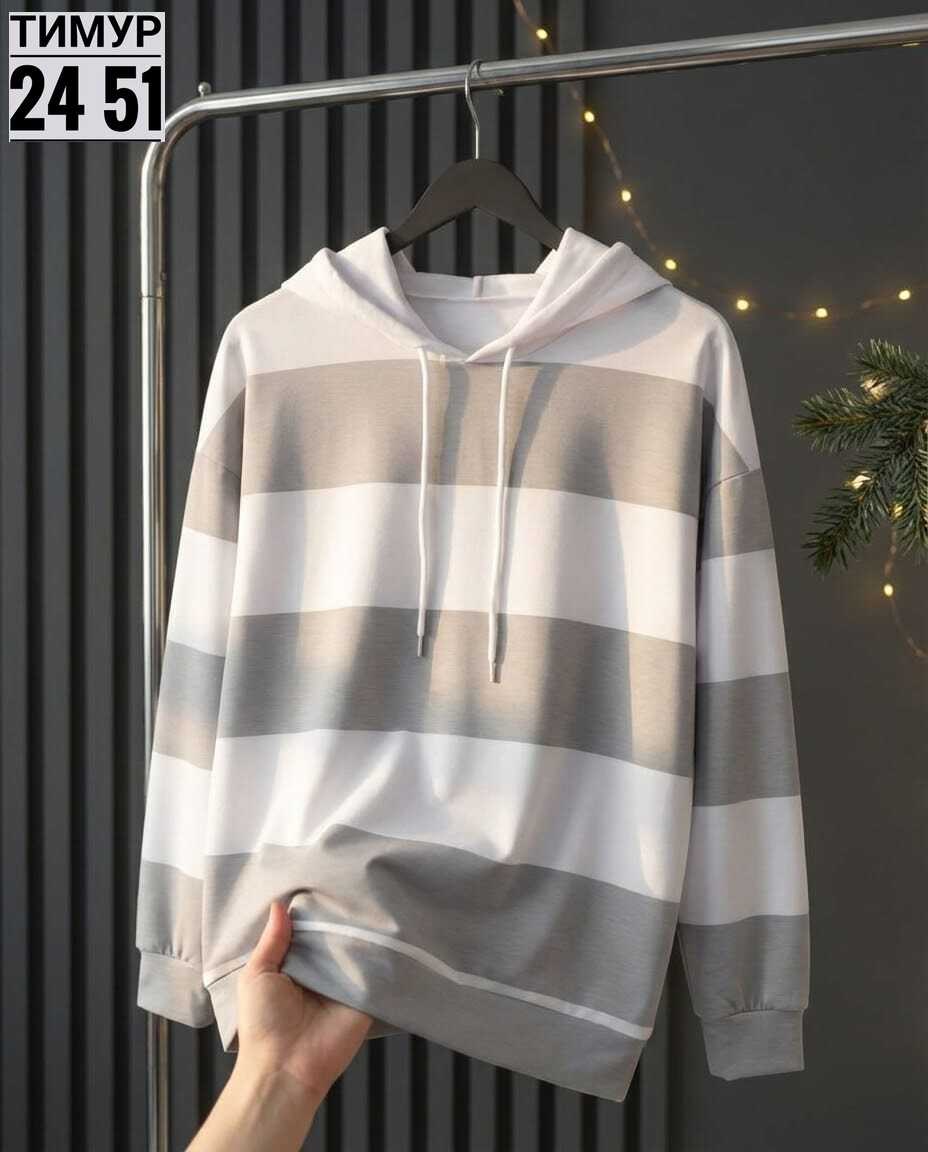 толстовка с капюшоном женская,толстовка повседневная,женская толстовка,толстовка в полоску,женская свободная толстовка
