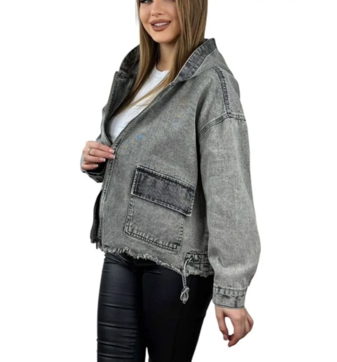 куртка джинсовая lrzbs jeans,джинсовая куртка,женская джинсовая куртка,джинсовая куртка удлиненная оверсайз pularia f,женская джинсовая куртка с капюшоном