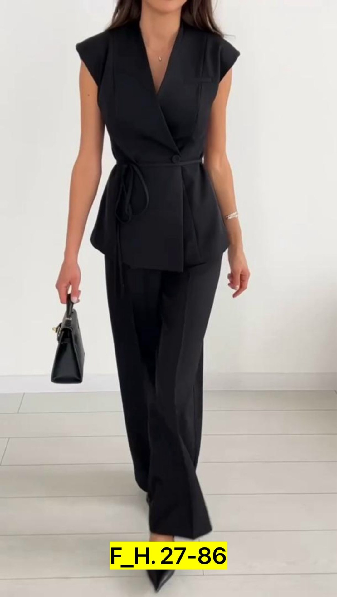 летний брючный костюм с жилетом bk06-10-1,костюм женский брючный,брючный костюм,белый костюм брючный,женский брючный костюм двойка