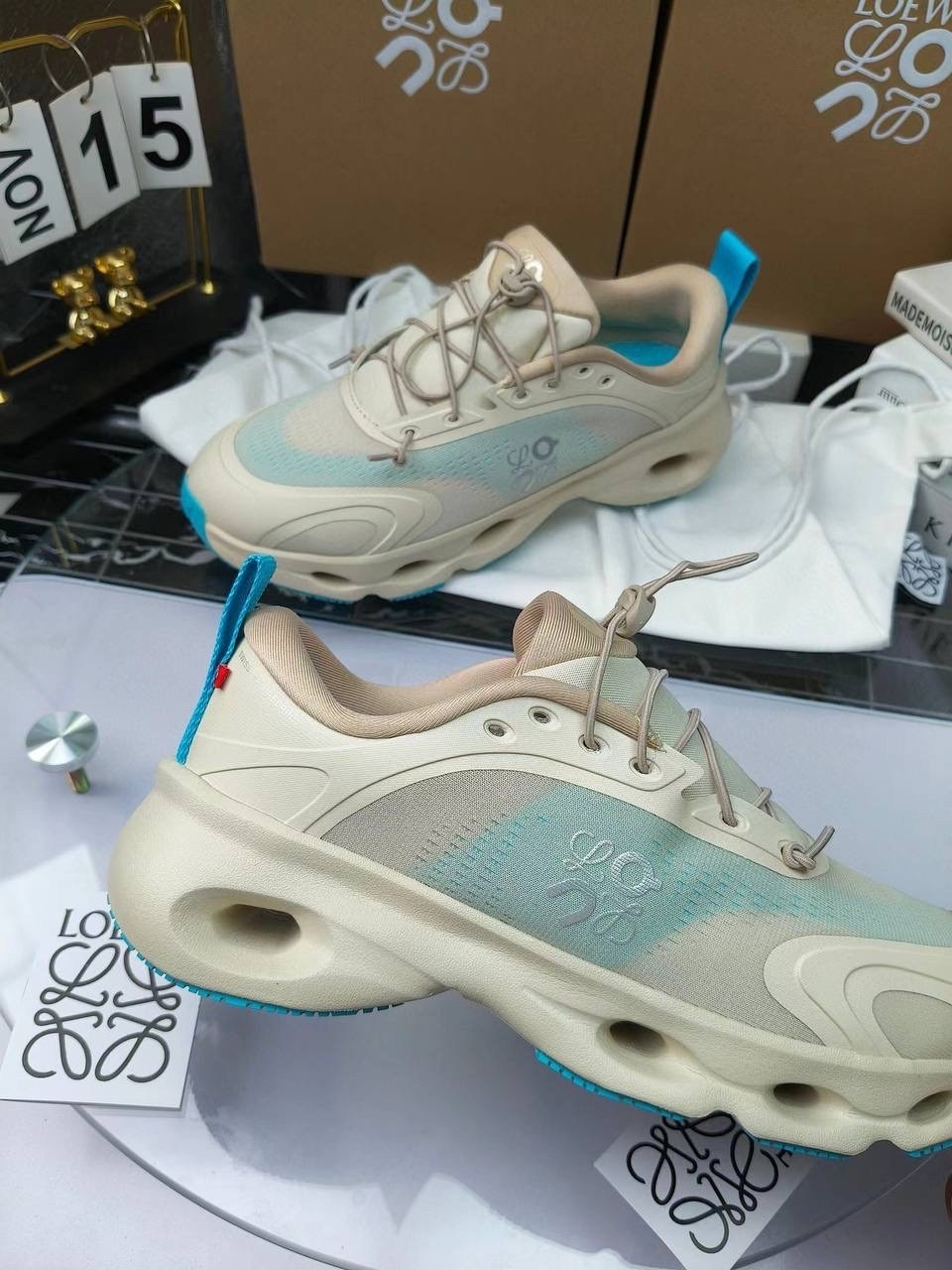 кроссовки loewe,кроссовки,женские кроссовки,кроссовки on loewe x cloudtilt 2 tan white gum,повседневные кроссовки