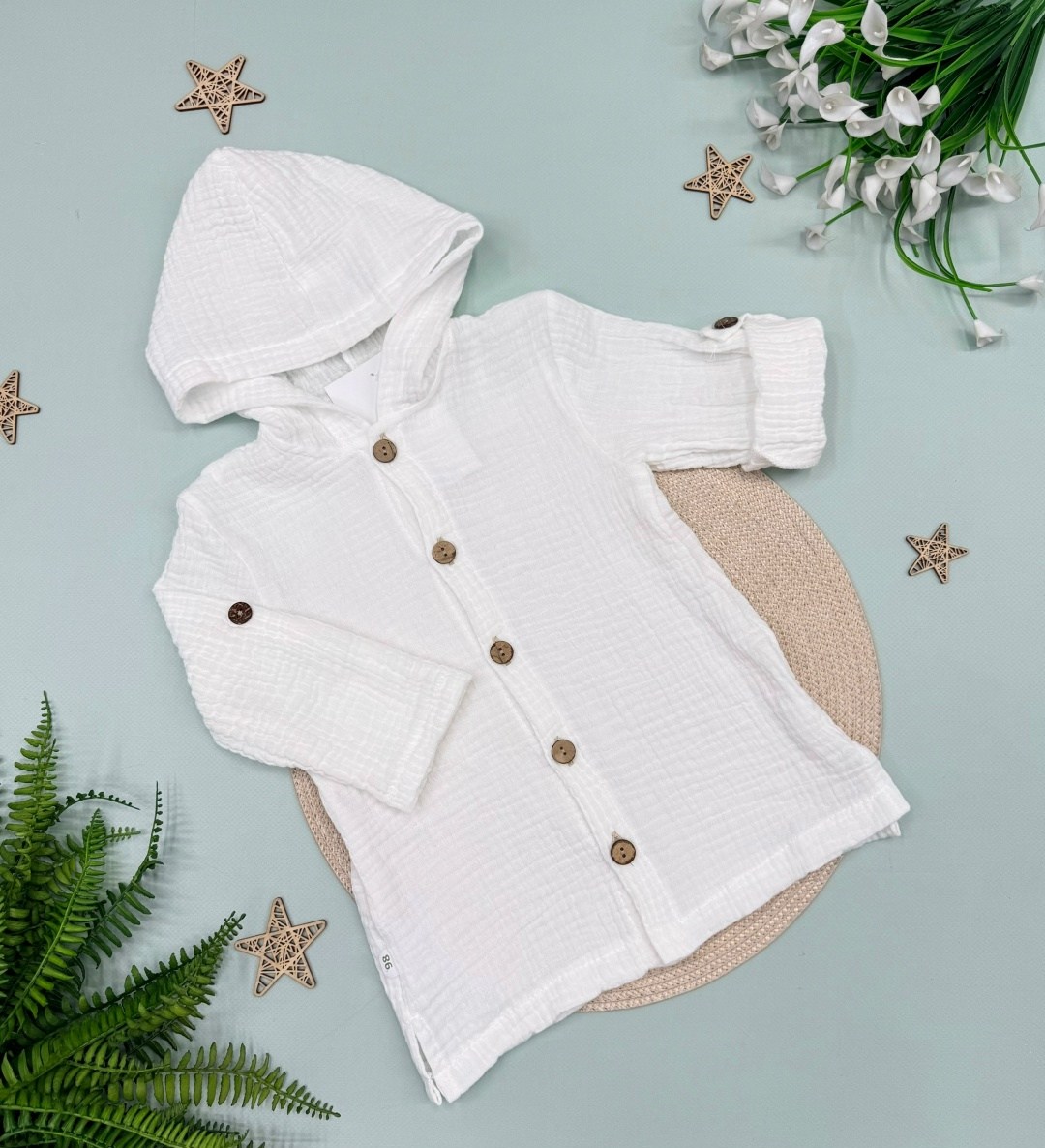 муслиновая рубашка с капюшоном,муслиновая рубашка детская с капюшоном,рубашка с капюшоном из муслина детская,рубашка с капюшоном из муслина,рубашка с капюшоном