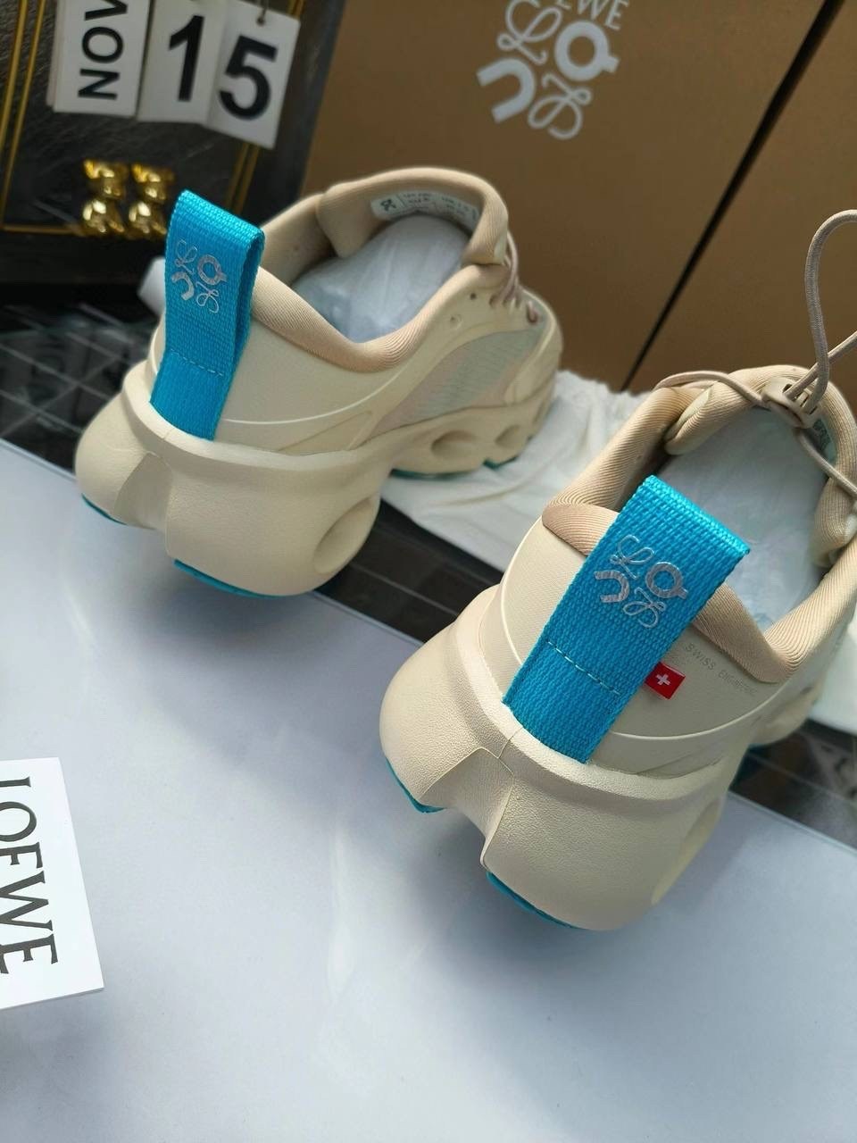 кроссовки loewe,кроссовки,женские кроссовки,кроссовки on loewe x cloudtilt 2 tan white gum,повседневные кроссовки