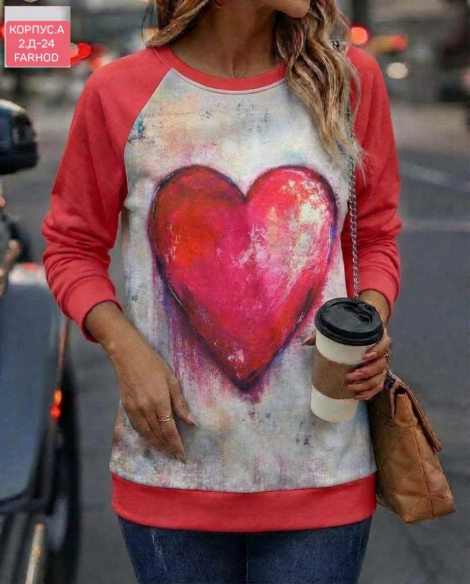 свитшот женская,свитшот толстовка,модная толстовка,кофта с сердцем,толстовки женская