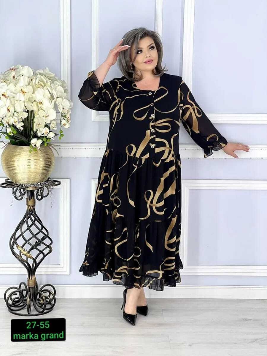 платье женское шифон,платье повседневное больших размеров a.andre,женское платье больших размеров,шифоновое платье женское больших размеров,женское платье ткань шифон