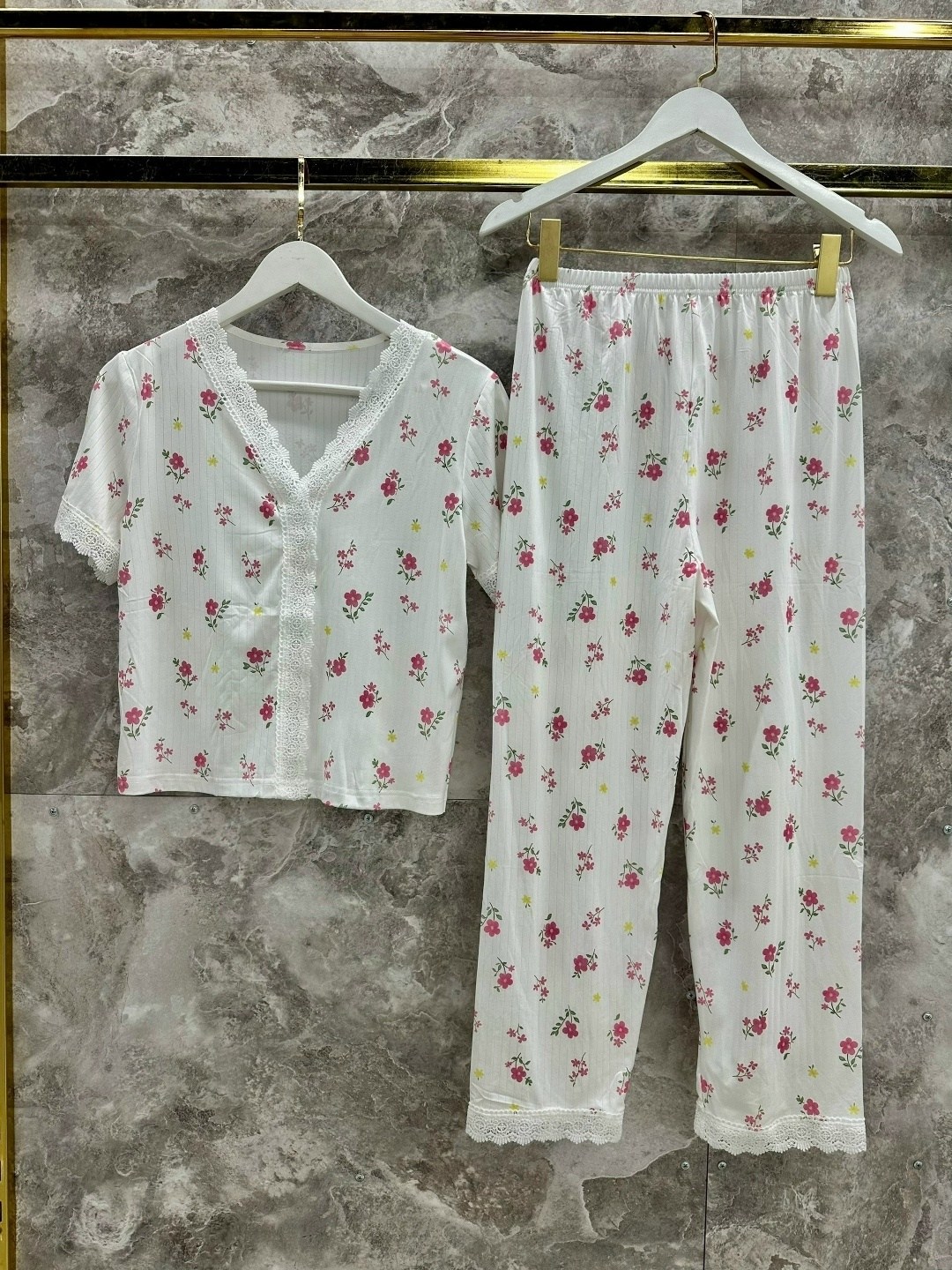 женская домашняя одежда пижамный комплект с принтом вишни,пижама для женщин,женская элегантная пижама с принтом вишни,женская пижама,женские летние пижамы из полиэстера