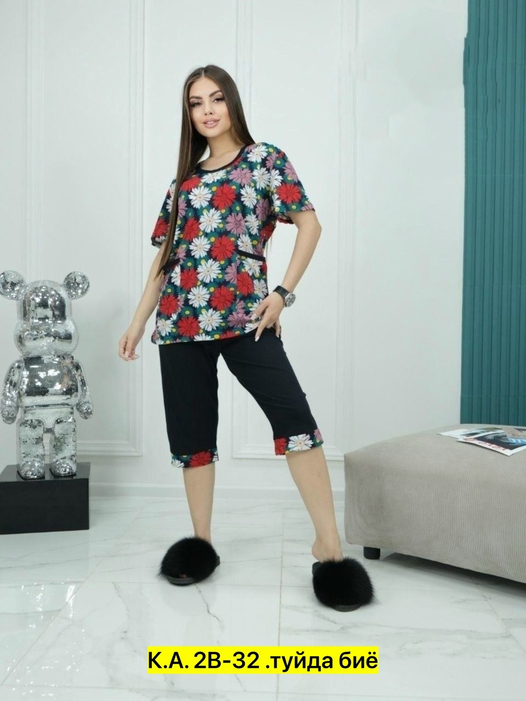 домашний костюм пижама с бриджами,пижама женская,пижама со штанами домашний комплект,домашний костюм с бриджами,пижама женская с бриджами