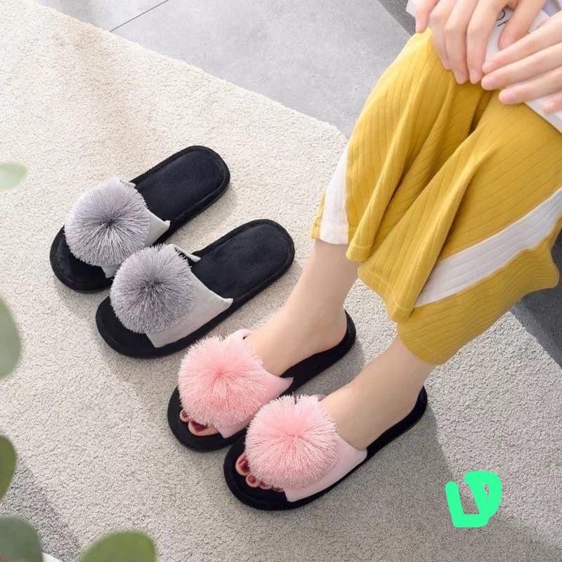 женские домашние тапочки,тапочки женские,тапочки с помпоном на танкетке,тапочки домашние,тапки мягкие домашние