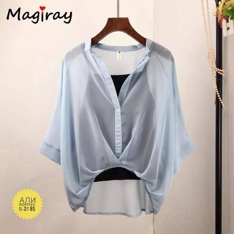 женская шифоновая блузка с рукавами летучая мышь,женская шифоновая блузка,шифоновая блузка,шифоновая блуза,шифоновая рубашка