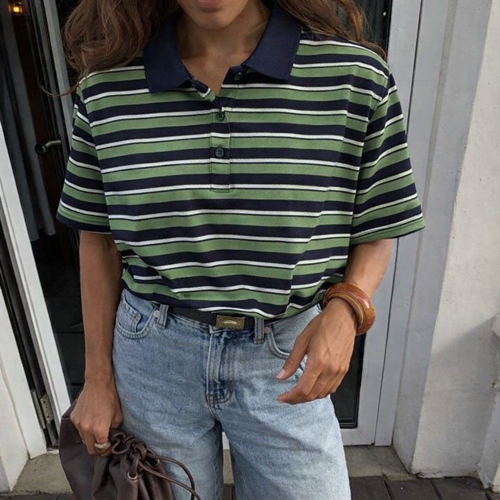 футболка-поло женская,футболка женская,футболка в полоску,женская полосатая футболка,футболка поло