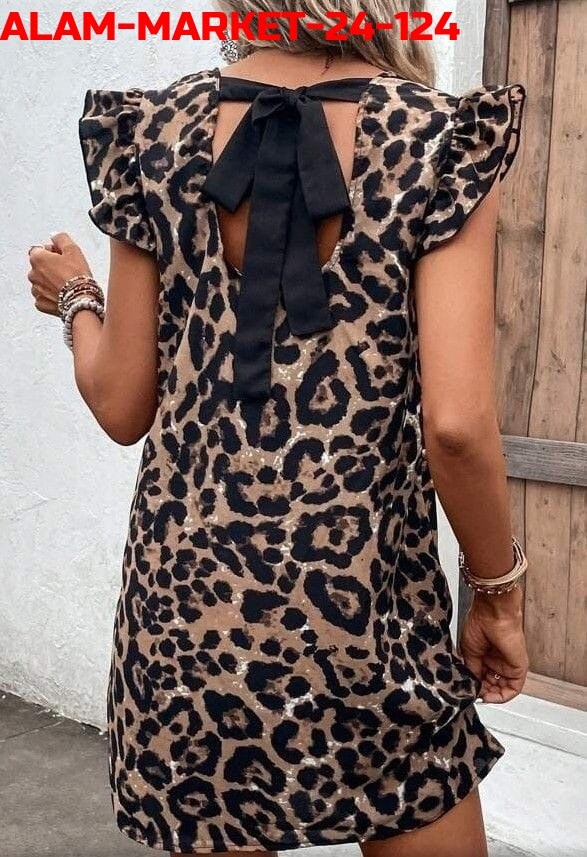 туника леопардовая,платье с леопардовым принтом,платье женской,платье стильное,леопардовое платье