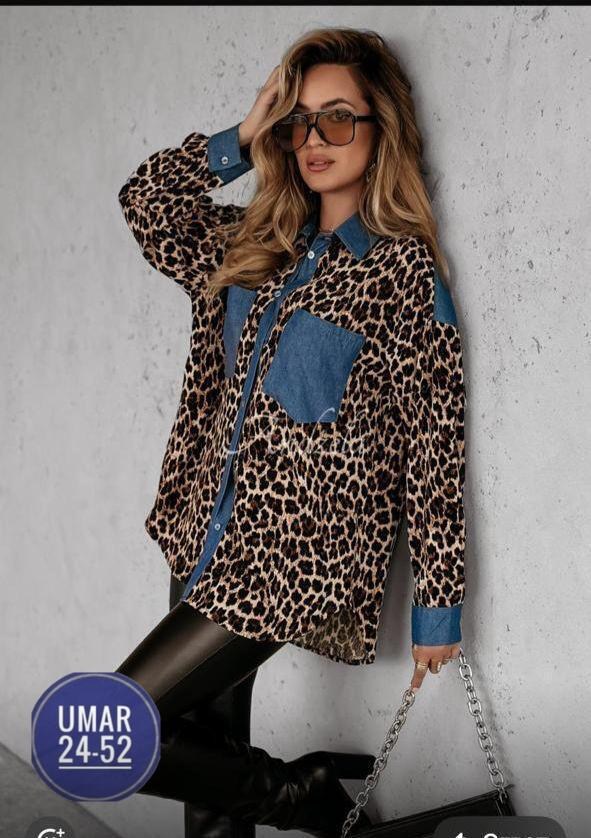 женские джинсовые рубашки,джинсовая рубашка,леопардовая рубашка,женская рубашка,повседневная рубашка