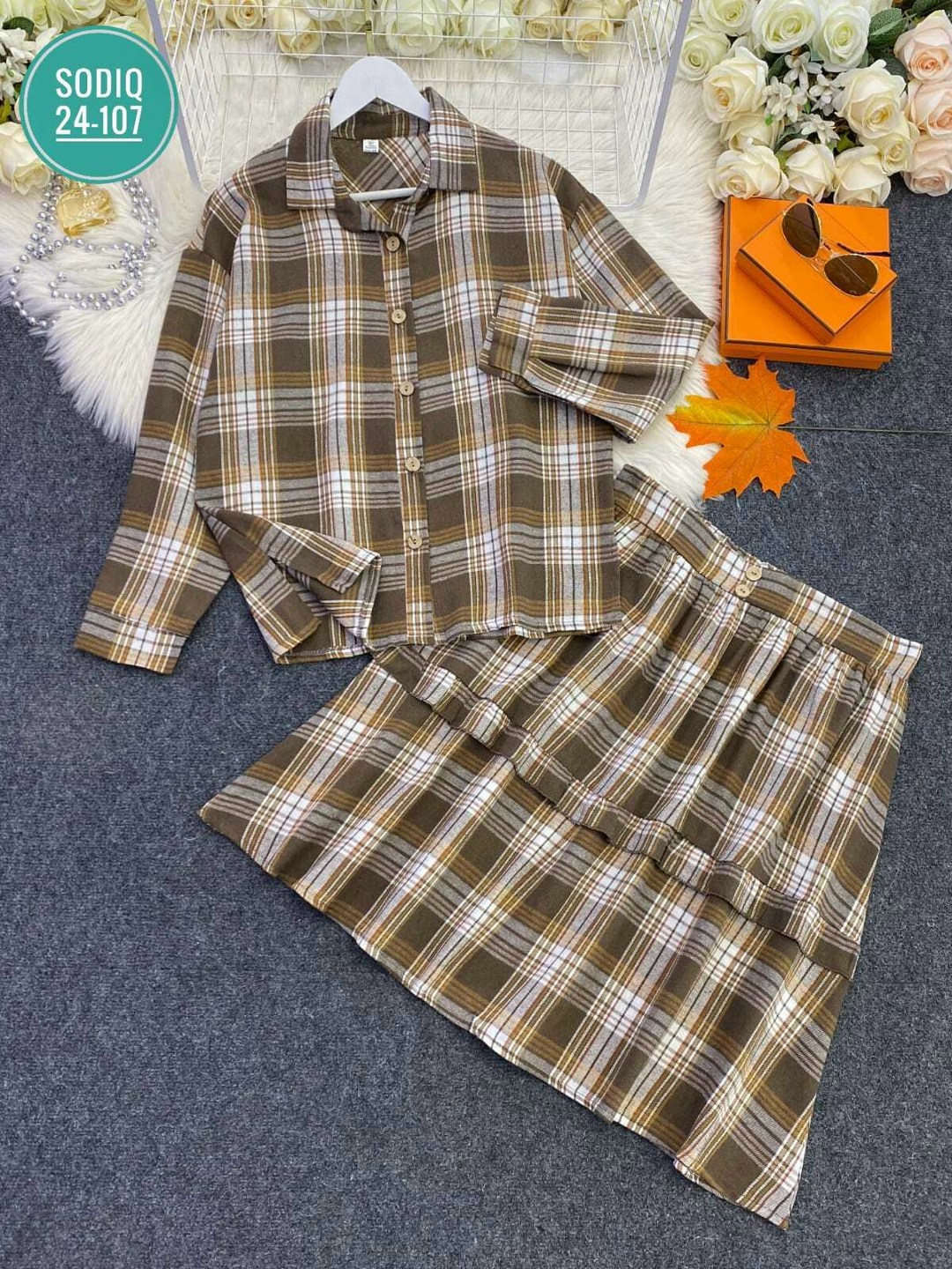 женское платье в клетку,платье в клетку,женское клетчатое платье-рубашка с рукавом и принтом,платье рубашка в клетку,платье в клетку большие размеры