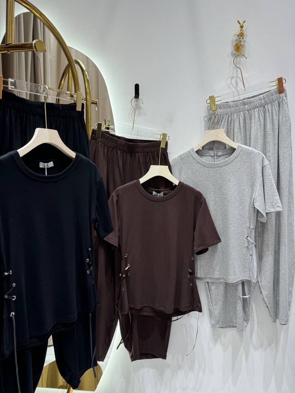 брюки палаццо зеленые,брючный костюм женский,костюм женский,костюм стильный,