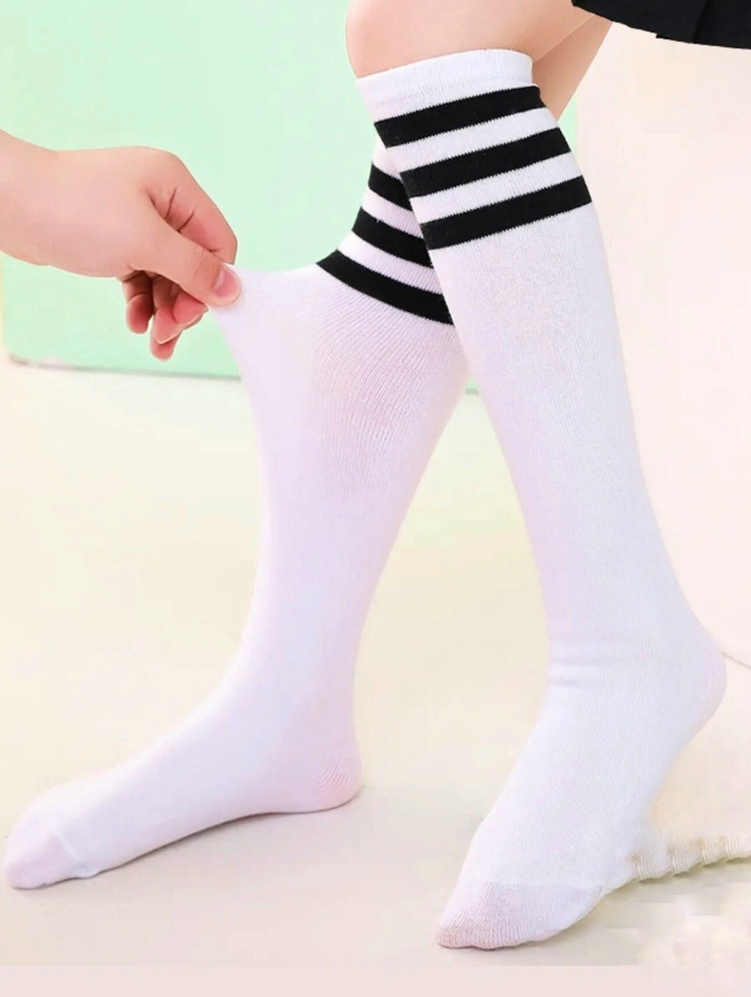 детские гольфы,гольфы для девочек,гольфы белые с полосками,школьные носки для мальчика,гольфы белые