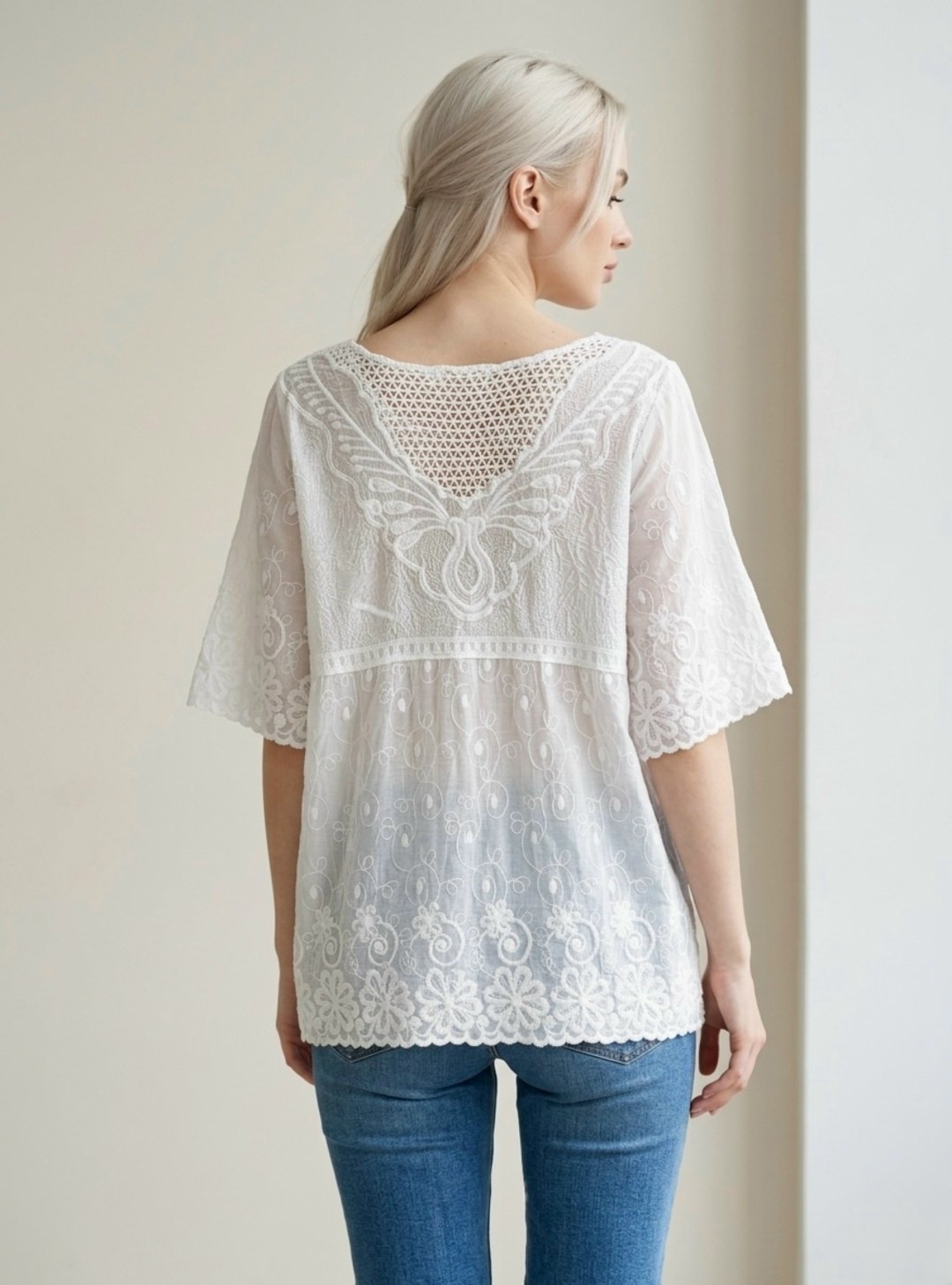 блуза,блузка кружевная,женская блуза,блузка бохо,праздничная блузка