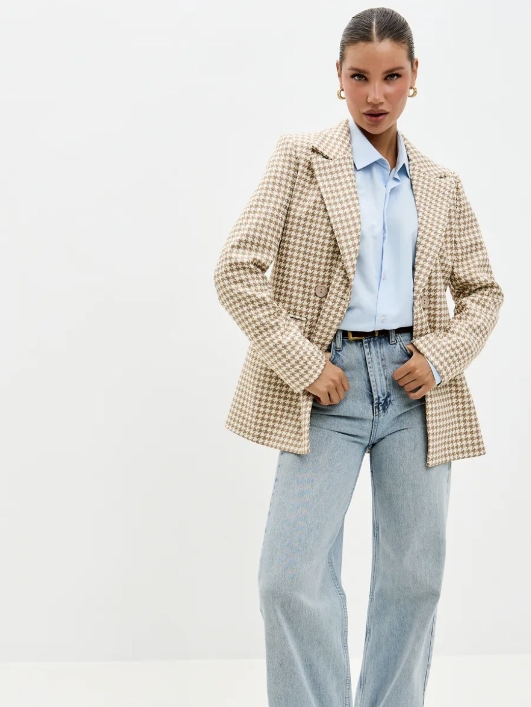 пиджак оверсайз блейзер жакет as&ta 229112653,жакет,женский пиджак жакет с узором гусиная лапка,пиджак оверсайз блейзер жакет as&ta,жакет женский