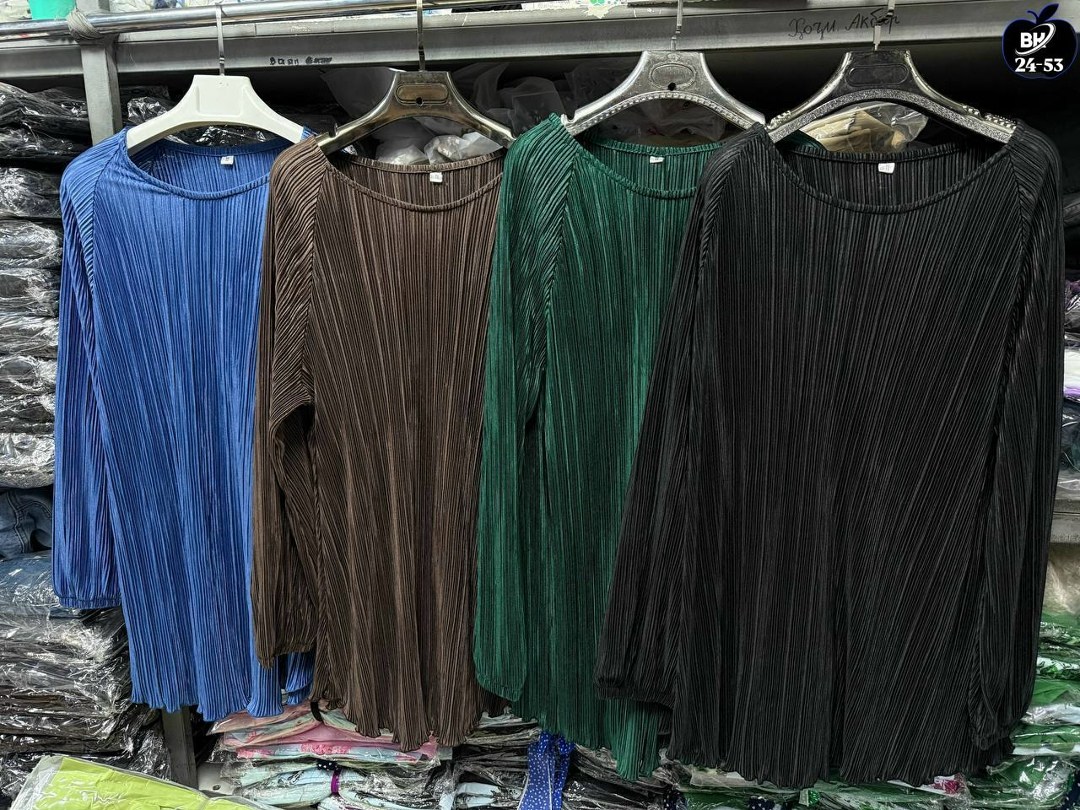 плиссированная блузка,блузка с воротником,туника женская,женская блузка,женская кофта