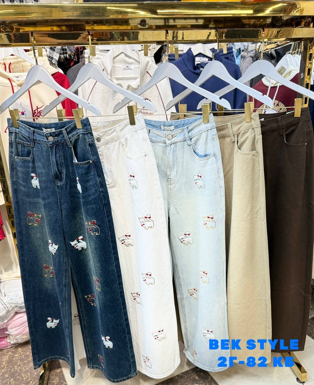 джинсы женские с вышивкой,женский джинсы,джинсы с вышивкой,джинсы,mexzt y2k джинсы с мультяшной вышивкой