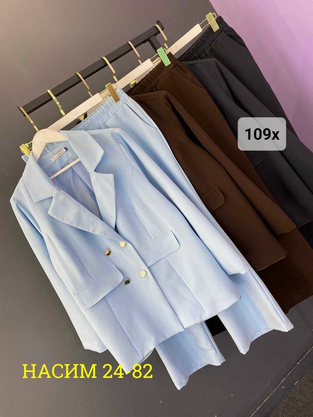 брючный костюм alani collection 2143 голубой двойка,брючный костюм alanicollection 2143 голубой размер 52,брючный костюм 2143 голубой alanicollection,брючный костюм alanicollection арт: 2143 голубой,к