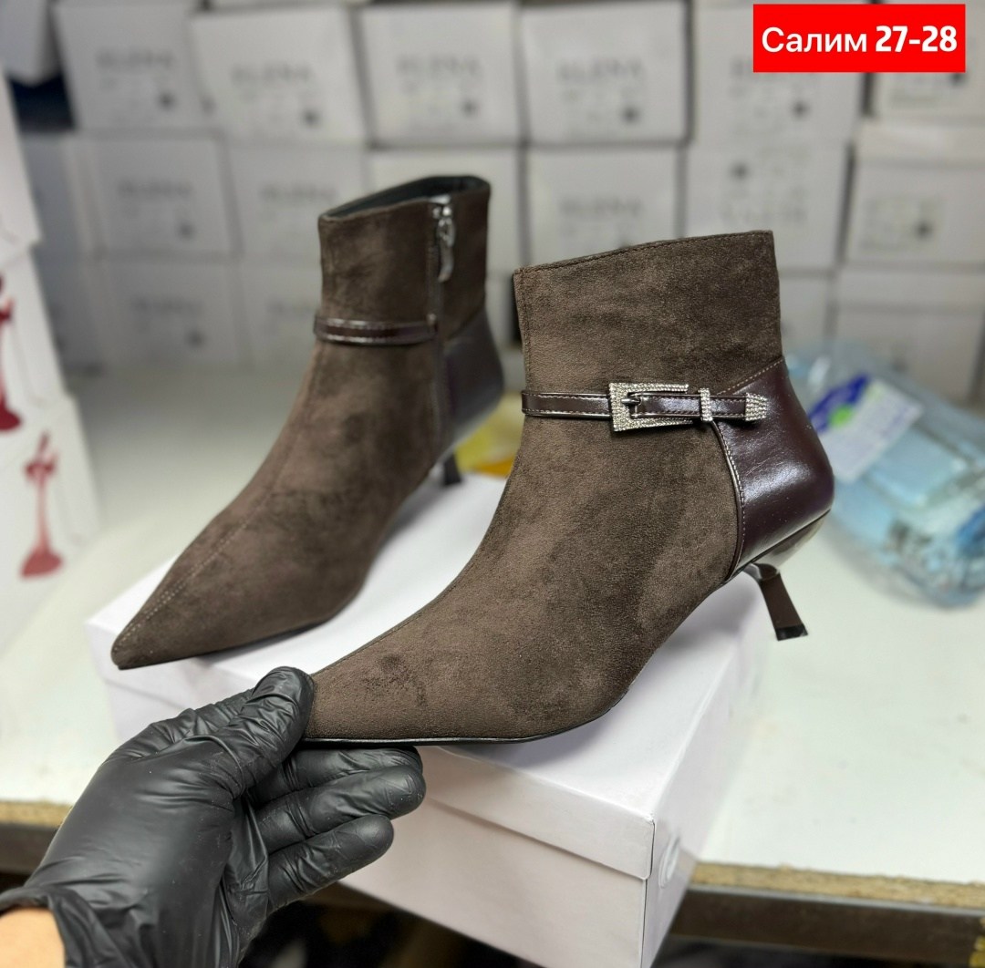 ,ботильоны женские,ботинки женские замшевые 81602, женская ,модные ботильоны