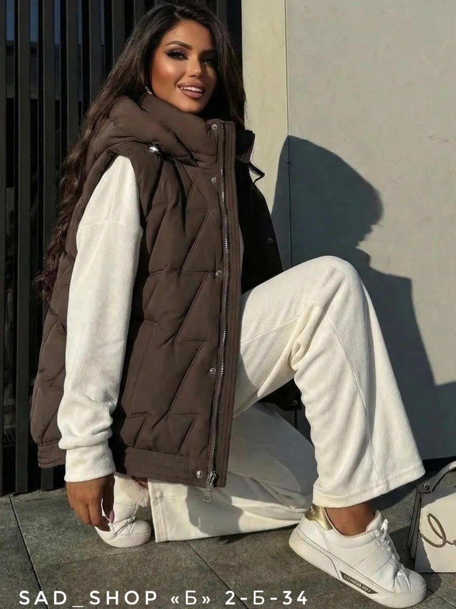 жилетка женская,жилет женский,жилет утепленная,жилетка с капюшоном,жилет