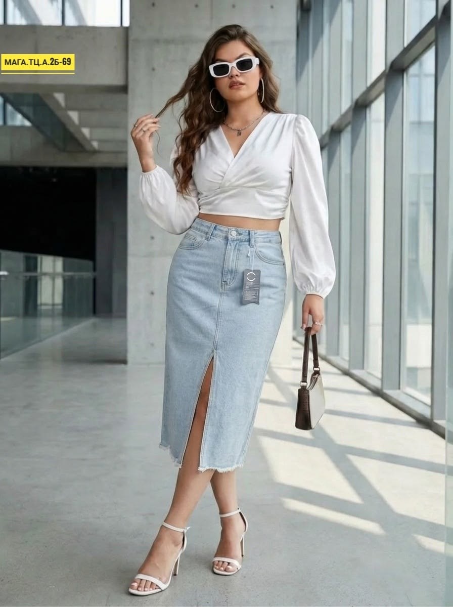 юбка джинсовая,джинсовая юбка длинная с разрезом спереди,юбка стильная,юбка с разрезом джинсовая,джинсовая юбка женская