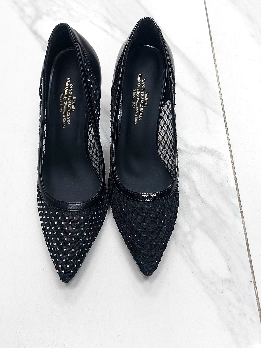 ,туфли-лодочки из декоративной сетки и искусственной кожи stella mccartney черный,туфли женские,туфли сетка стразы,женские туфли лодочки