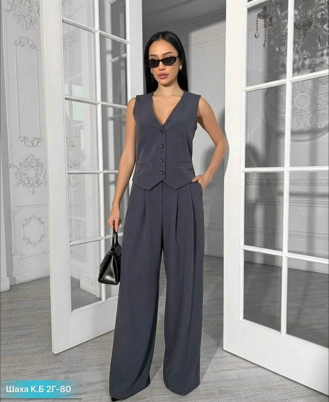 женский брючный костюм из жилета и брюк,костюм с жилетом брючный классический ne.skromno,женский брючный костюм,костюм с брюками,костюм женский