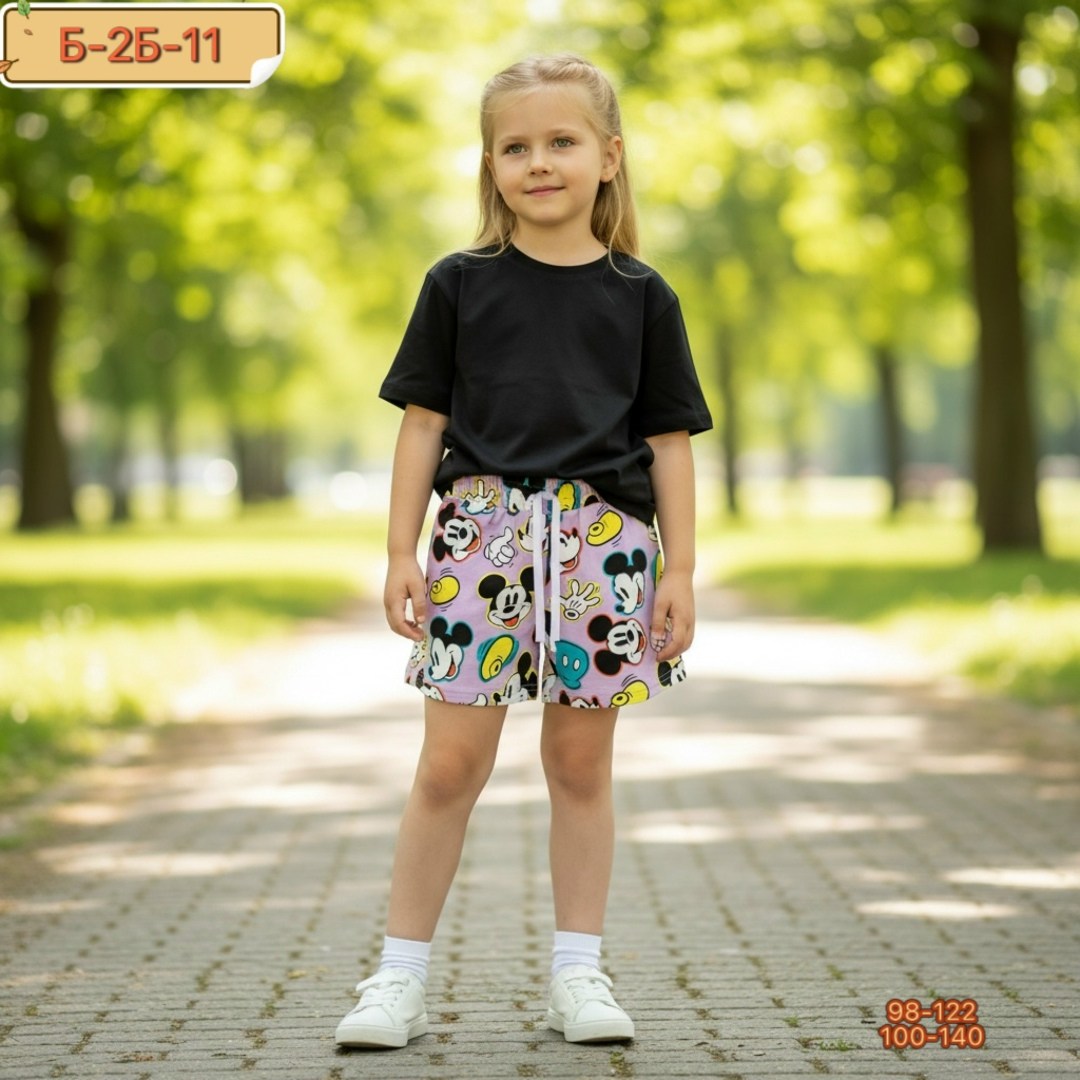 playtoday шорты трикотажные для девочек,шорты с принтом mickey mouse playtoday,шорты для девочки playtoday,шорты для девочек,шорты трикотажные для девочек