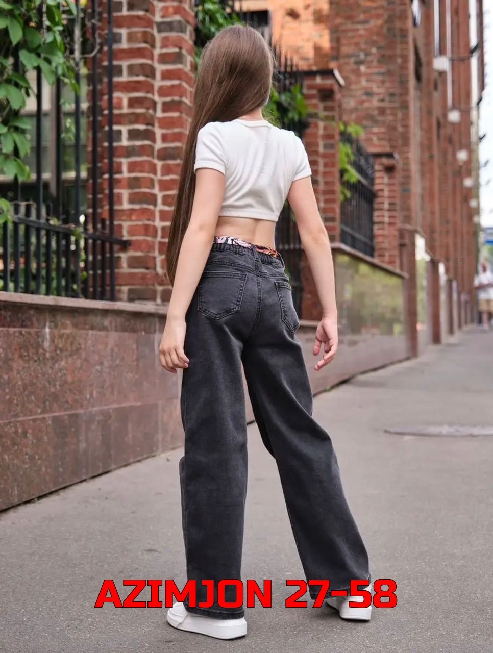 широкие джинсы для девочек,широкие джинсы для подростков девочек,джинсы палаццо тёмно-серые подростковые клёш для девочки,джинсы для подростка,джинсы карго для подростков