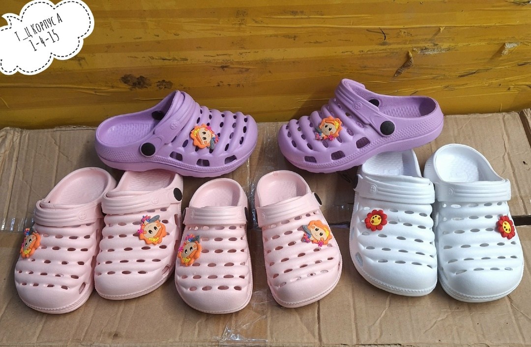сабо детские,,детские кроксы,сабо для девочек,кроксы детские с джибитсами