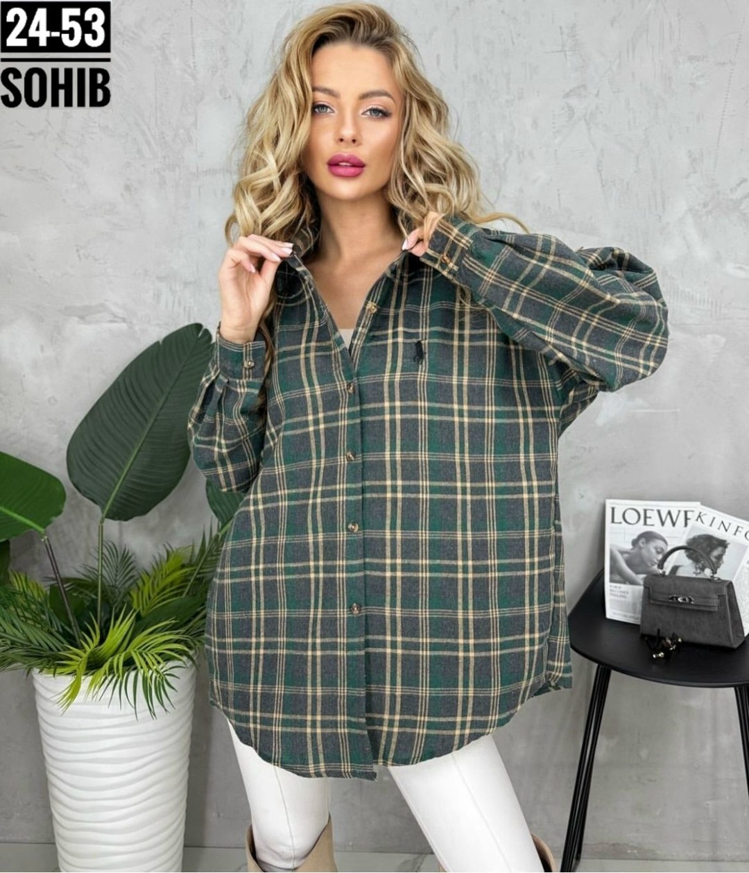 женская рубашка,рубашка женская 7007 клетка,женские блузки и рубашки,рубашка женская 7007 "клетка № 4",женская теплая рубашка