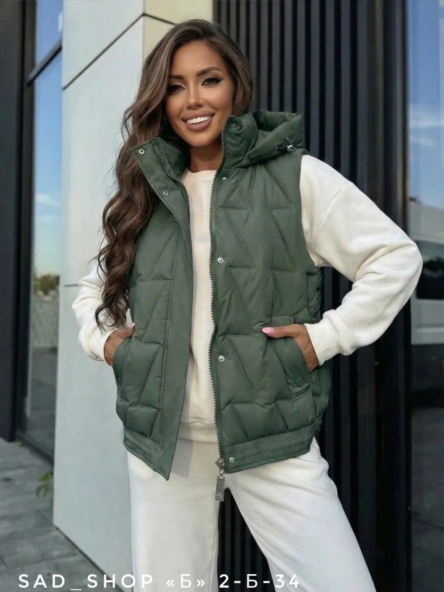 жилетка женская,жилет женский,жилет утепленная,жилетка с капюшоном,жилет