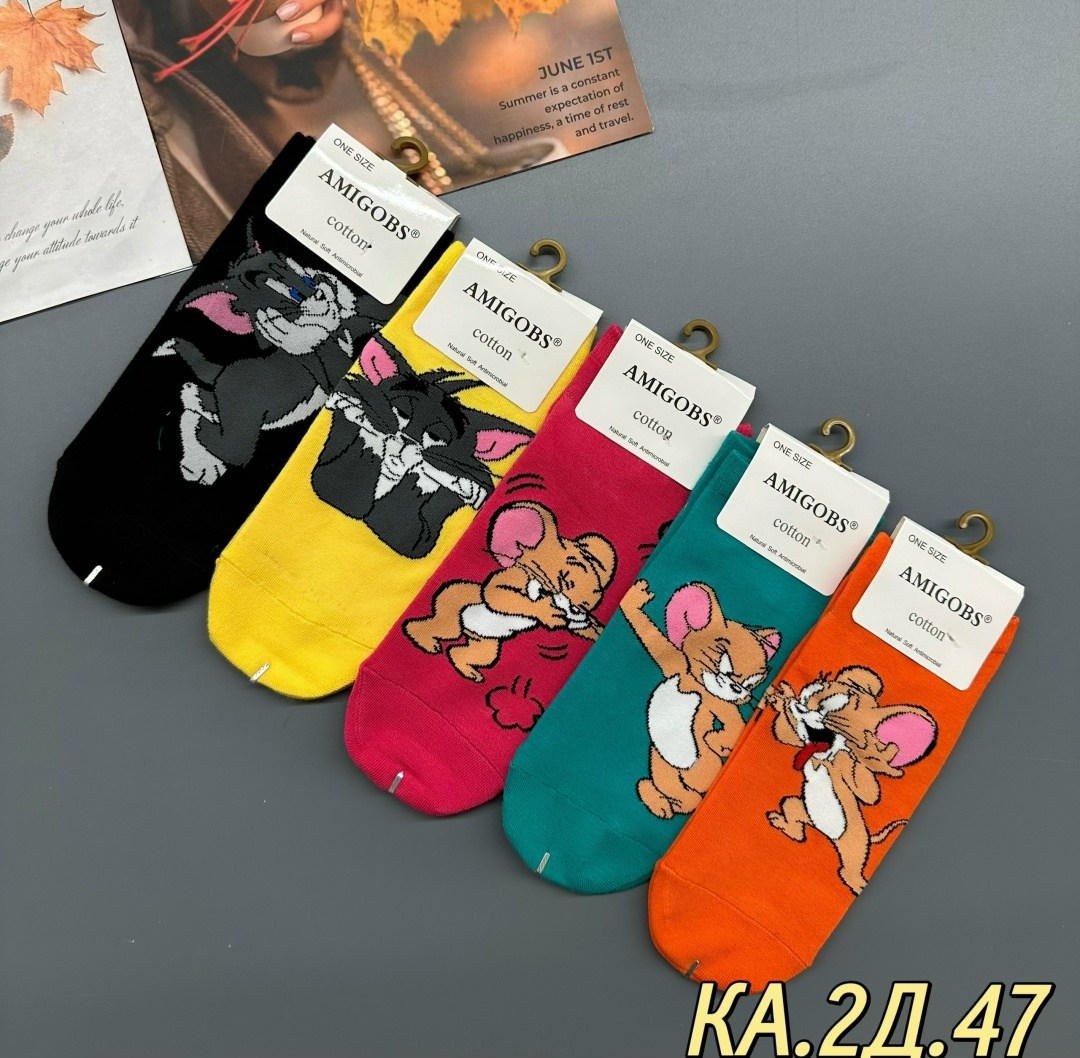 носки том и джерри,комплект носки женские,носки комплект,носки amigobs,женские носки
