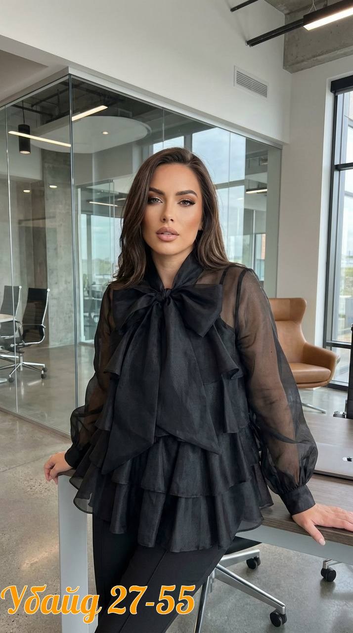 блузка с оборками,блузка шифоновая,блузка с бантом,блузка нарядная,блузка с рюшами