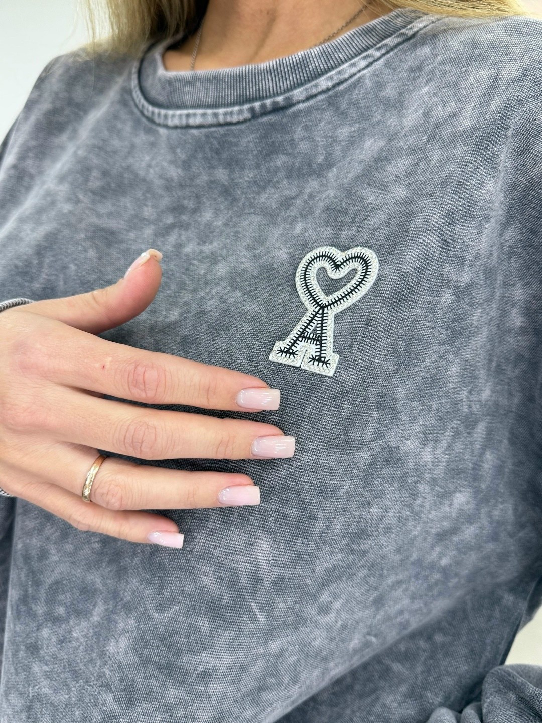 свитшот варенка на флисе оверсайз danvil,свитшот женская,женский свитшот оверсайз,серый свитшот,женская кофта