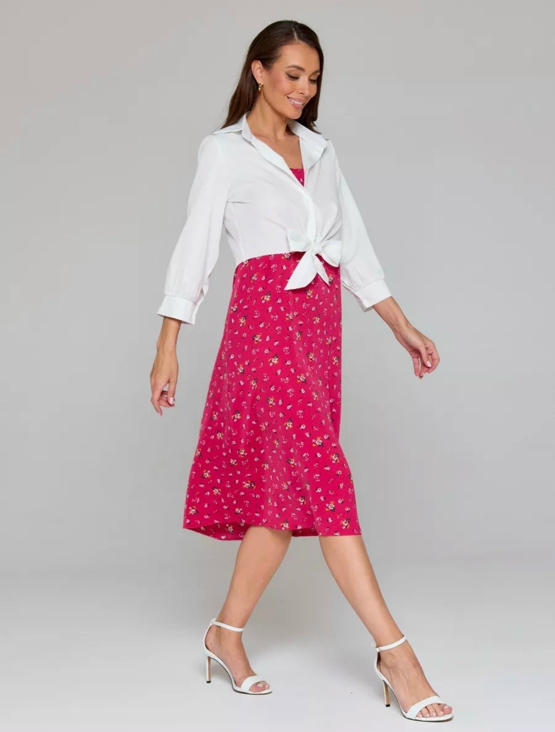 сарафан с рубашкой,модные наряды,костюм с платьем,платье сарафан с рубашкой