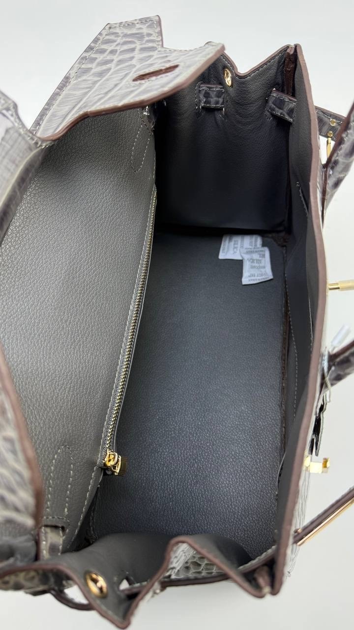 серая сумка гермес биркин,сумка биркин,элегантная сумка,сумка hermes,сумка женская hermes birkin 35 крокодил